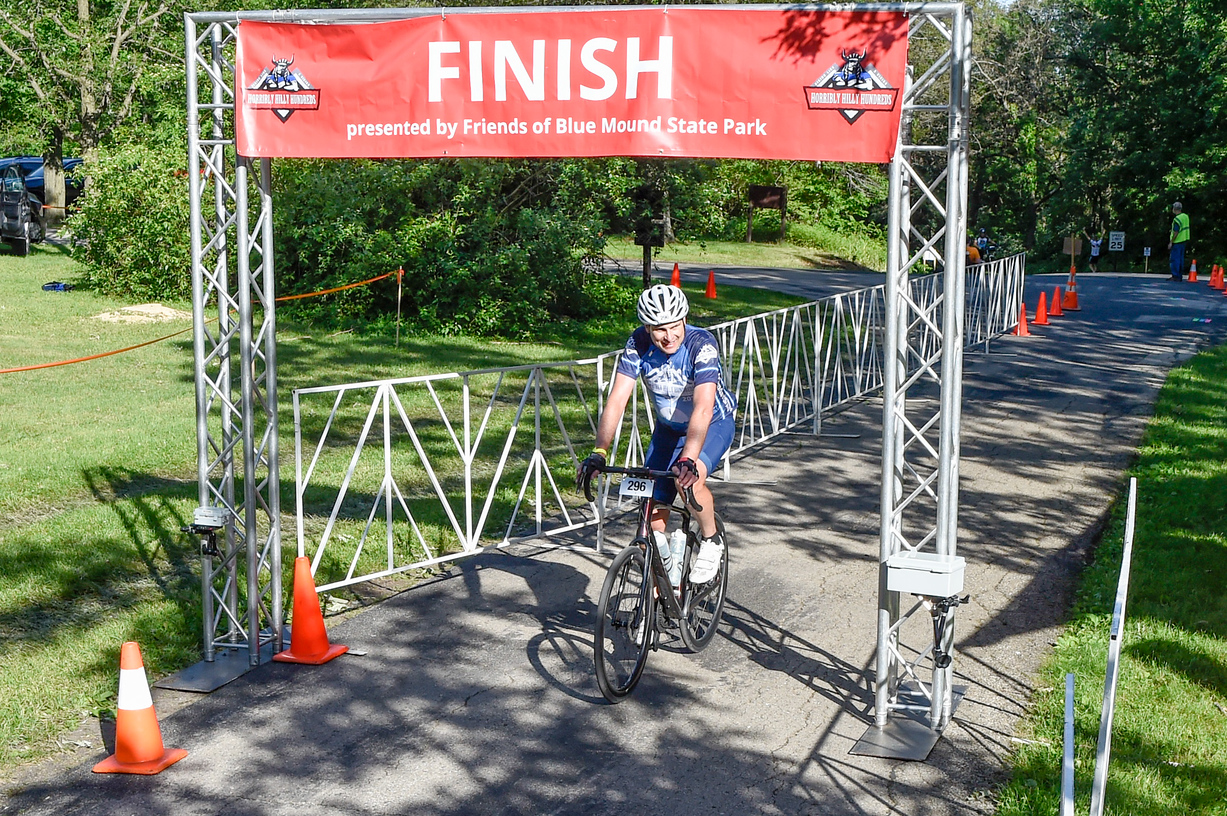 At the finish